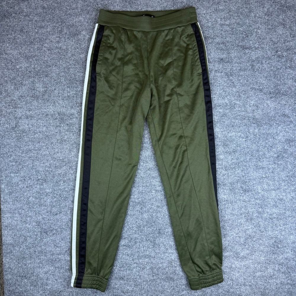 Hollister Women's Olive Green Track Pants Side Stripe Joggers Size XS Athletic